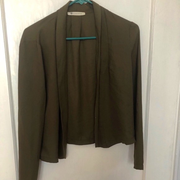 Sheer Olive Blazer - Picture 2 of 3
